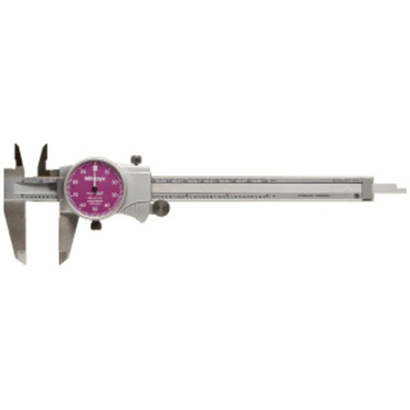 Mitutoyo Dial Caliper Series 505, 0-6 with Purple Dial Face - 505-742-52J